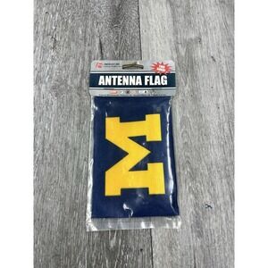 Vintage 90s NWT Michigan State Double Sided Antenna Flag OS